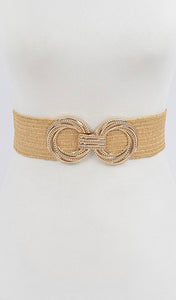 Metal OO Stretch Straw Belt