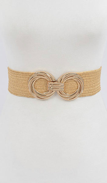 Metal OO Stretch Straw Belt