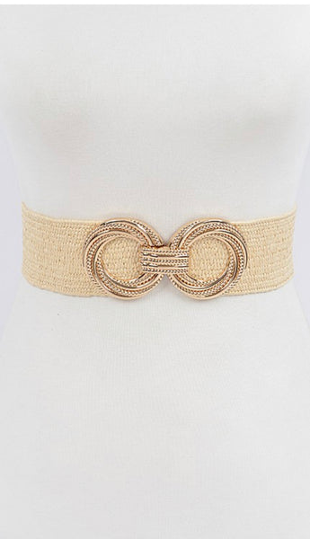 Metal OO Stretch Straw Belt