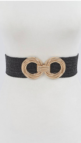 Metal OO Stretch Straw Belt