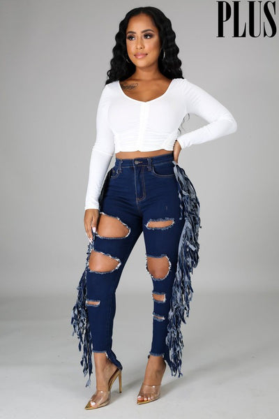 Fringe  Rock Jeans