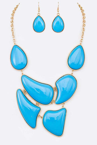 Jasmine Blue Necklace Set