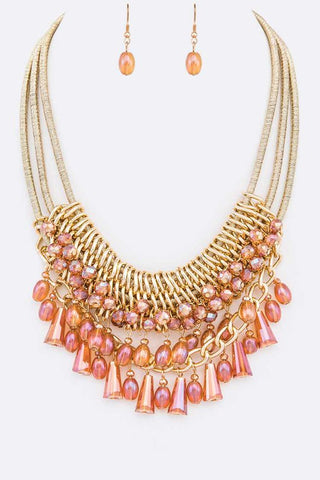 Peachy Necklace Set