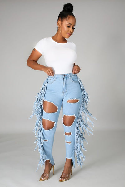 Fringe  Rock Jeans