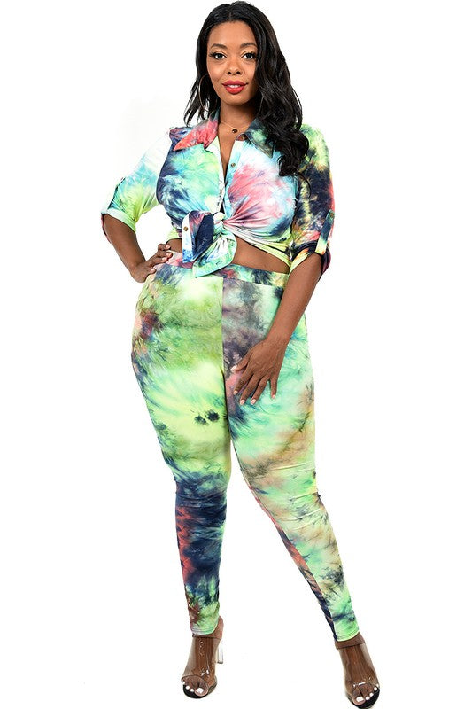 Lemon & Lime Tie Dye Set