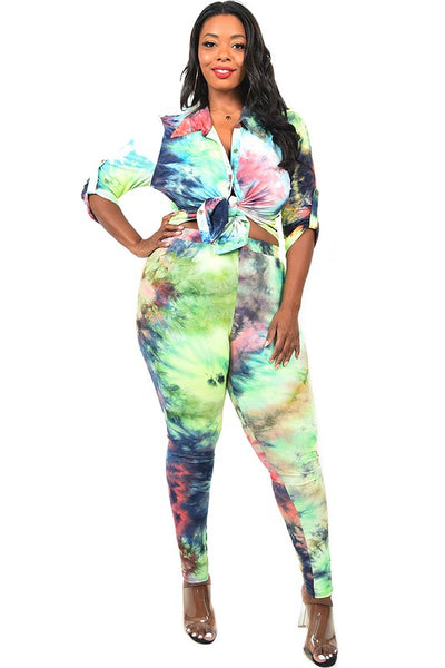 Lemon & Lime Tie Dye Set