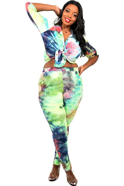 Lemon & Lime Tie Dye Set