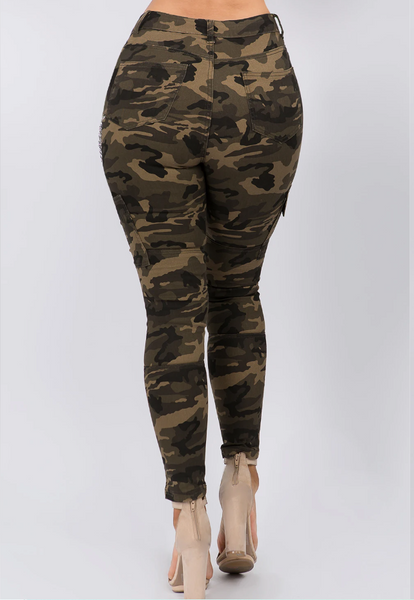 Plus Size High Waist Skinny Pants