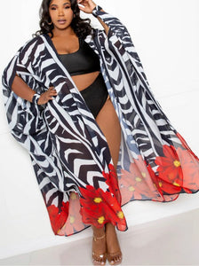 Wild Safari Printed Robe